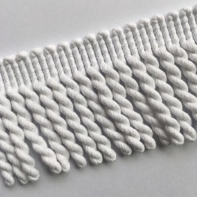 wholesale 10cm beach umbrella towel dyeing tassel cotton bullion fringe trim