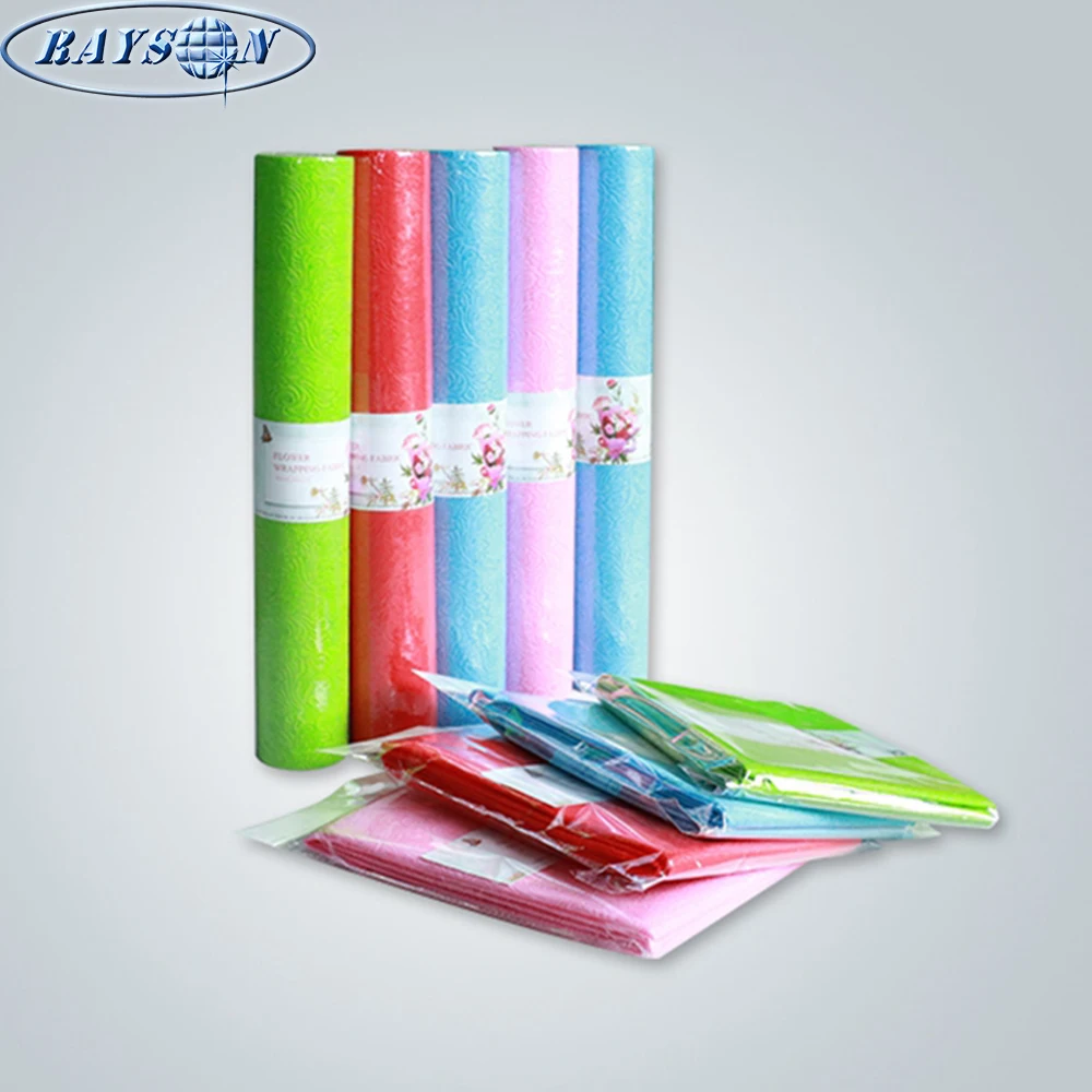 embossed nonwoven fabric waterproof wrapping paper for flower