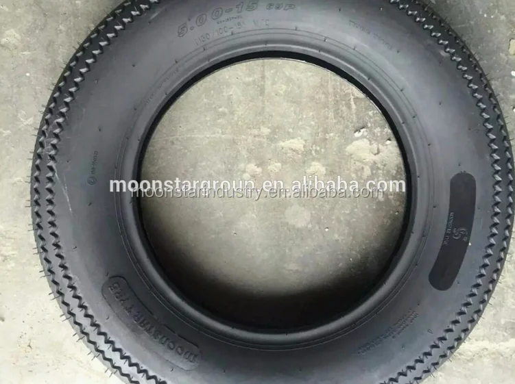 high quality sawtooth vintage motorcycle tire 5.00-15