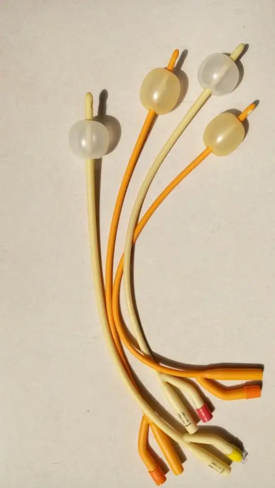 Two Way Pediatric/adult Latex Foley Catheter with Plastic Valve