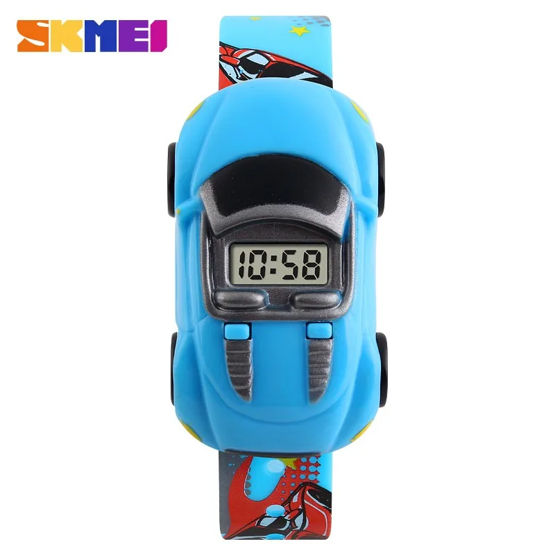 Fashion Creative Children Watch SKMEI 1241 Brand Cartoon Car Digital Kids Watches For Boys Girls Dress Wristwatches