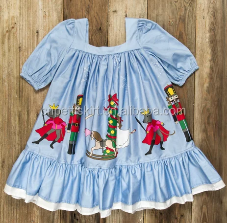 Christmas sleeve frocks design dress 100% cotton clothing manufacturer prom dress for teenager girl