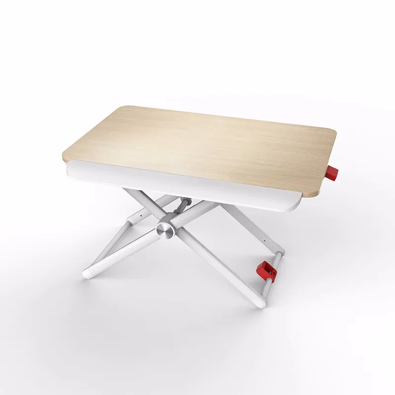 Adjustable Height White Home Customized Lightweight Foldable Laptop Table Japanese Standard Size Computer Office Sit Stand Desk