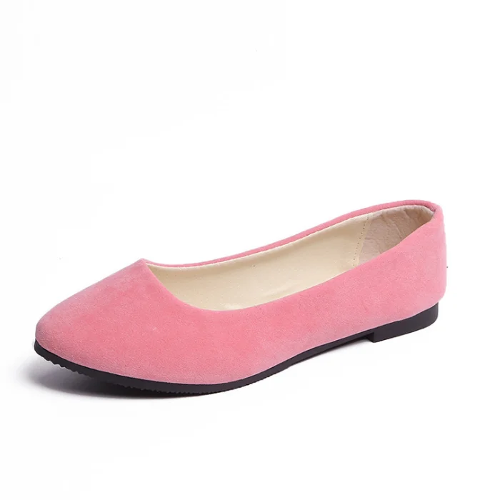 
Fashion pointed single shoes ladies flat shallow mouth shoes large size women shoes 