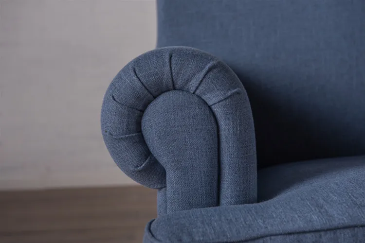 Antique Fabric Tufted Sofa Living Room French Style Removable Cover full Cover Sofa Furniture