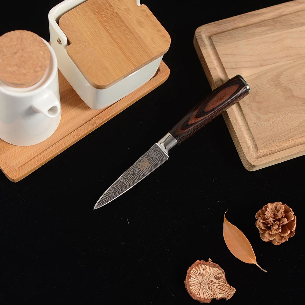 
Free Shipping Yangjiang Knife 6 Piece Stainless Steel Chef Knives Kitchen Set 7Cr17Mov High Carbon Steel Kitchen Knife Set 