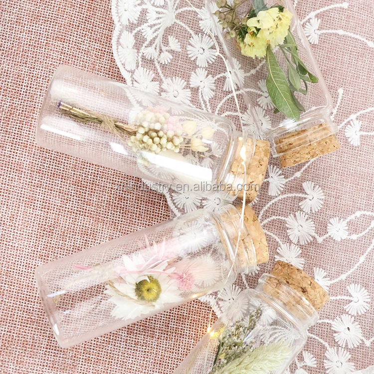 Недорогой подарок на день Святого Валентина, креативный Звездный натуральный сушеный мини-цветок, стеклянная бутылка для желаний