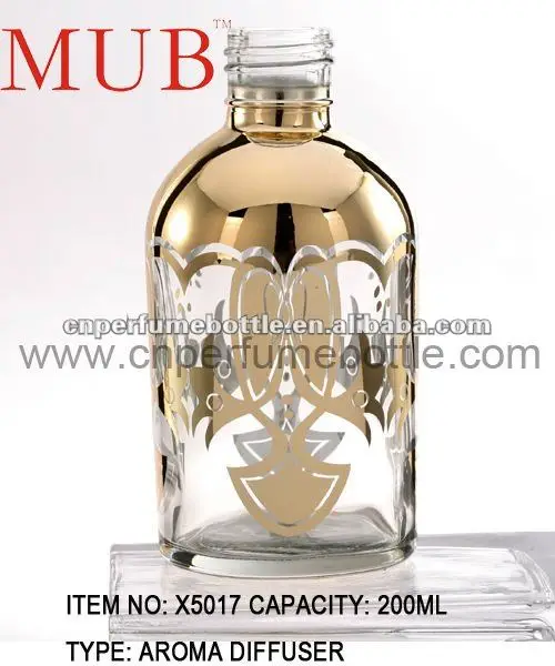 200ml Large Glass Cylindrical Diffuser Aroma Bottle With Screw Cap