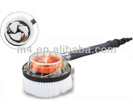 
Rotating water flow car wash brush 