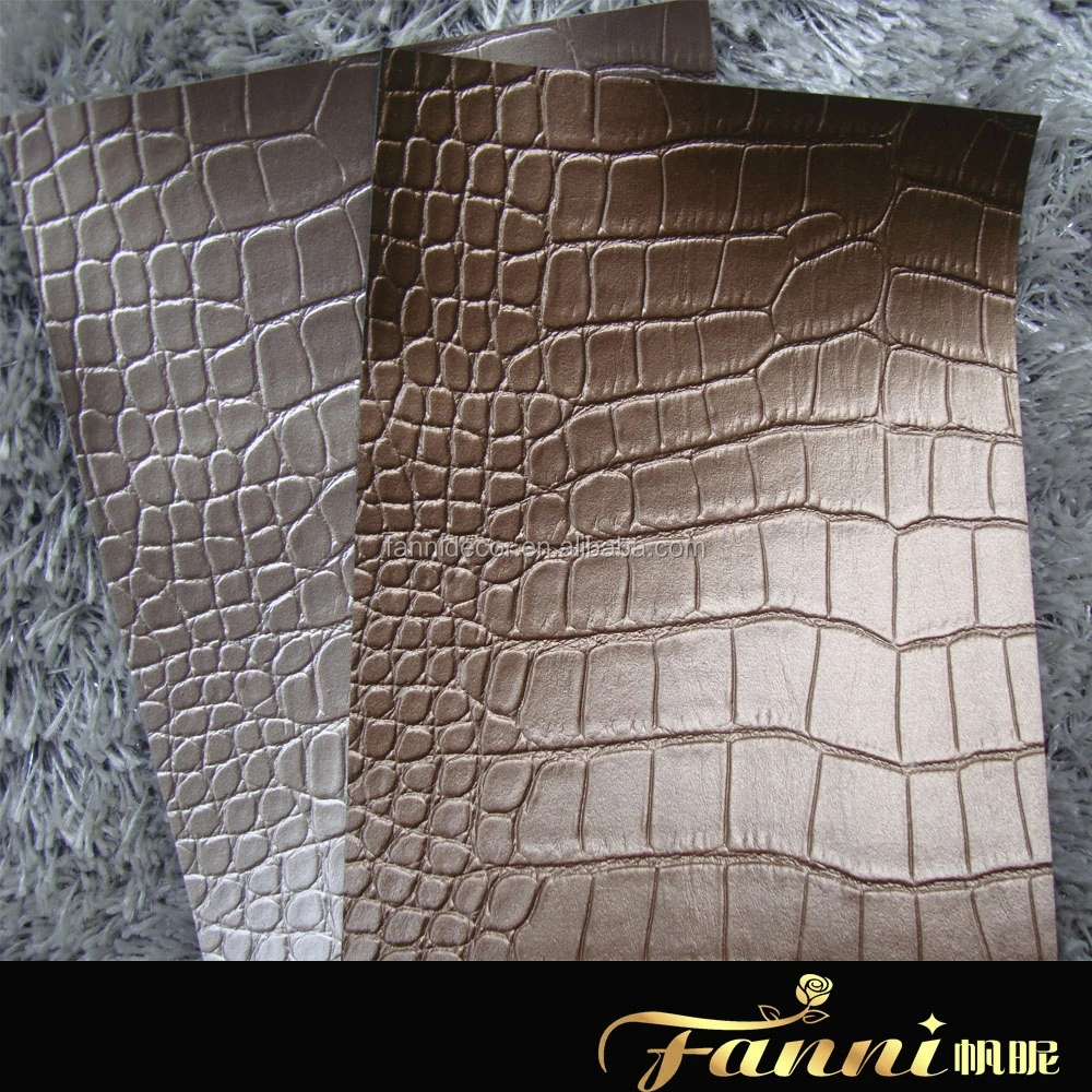 Crocodile Skin Sofa Leather Fabric Crocodile Synthetic Leather Fabric For Sofa Upholstery