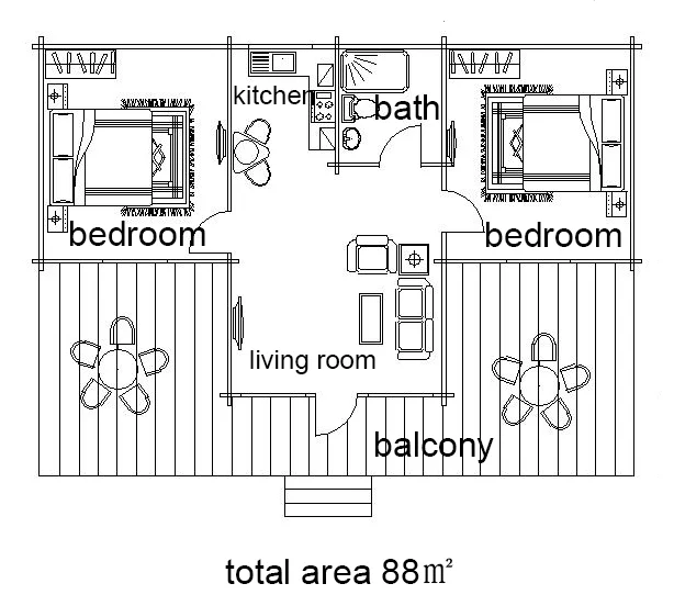 personal design wooden prefab house for living cheap villa high quality green house building easy assemble homes for holiday