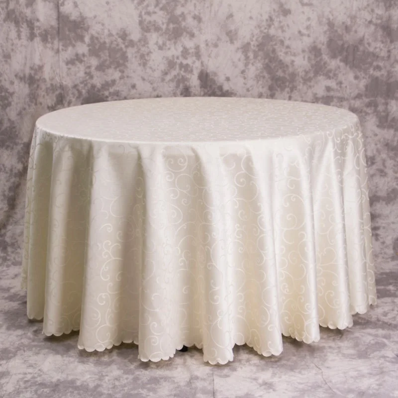Disposable round table cloth for wedding hotel dinning banquet party