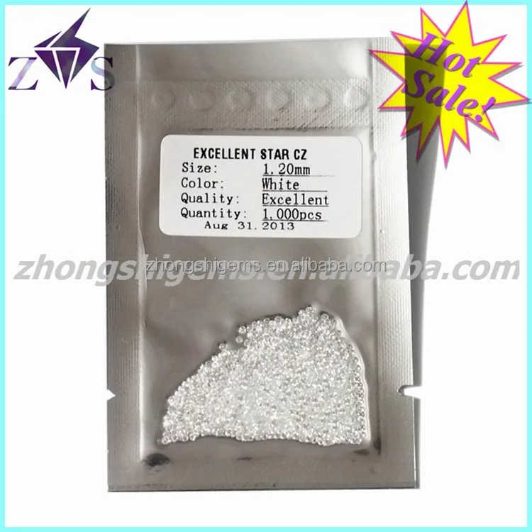 hot sale wuzhou machine cut white round cz stone