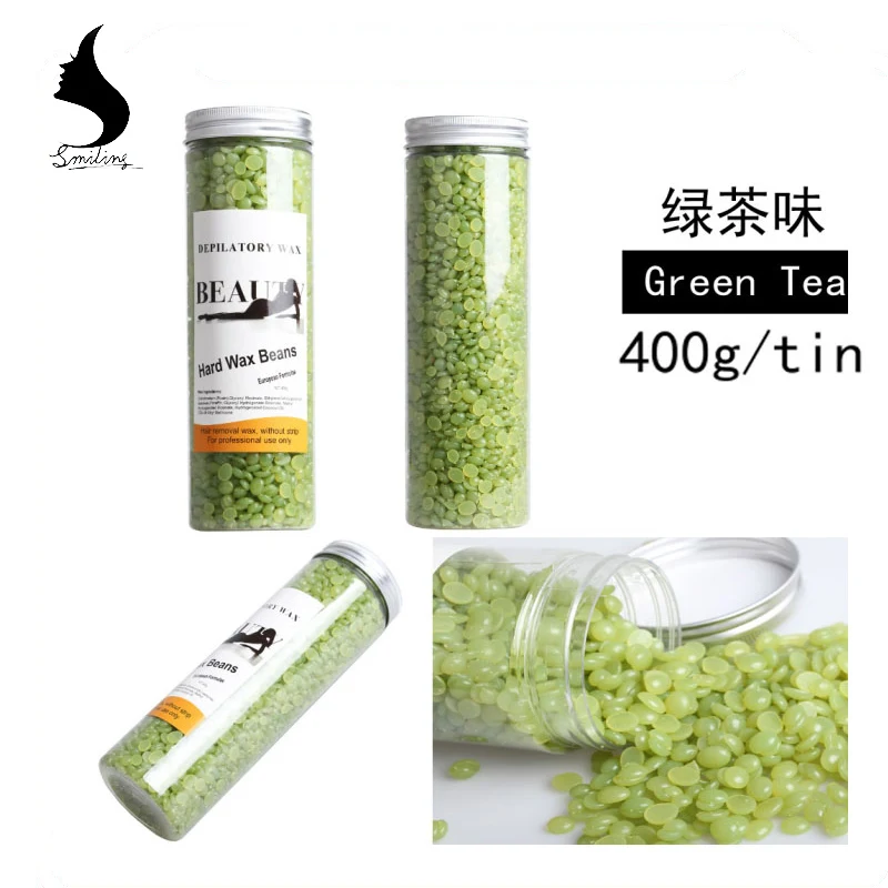 
400g tin pack 8 flavour hard wax beans no strip peel off depilatory hair removal solid hot film hard wax hair removal wax beans 