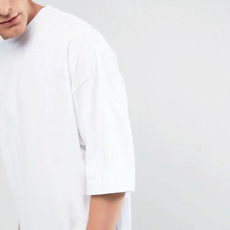 wholesale clothing blank oversize t-shirt oversized white t-shirts for men Pima cotton