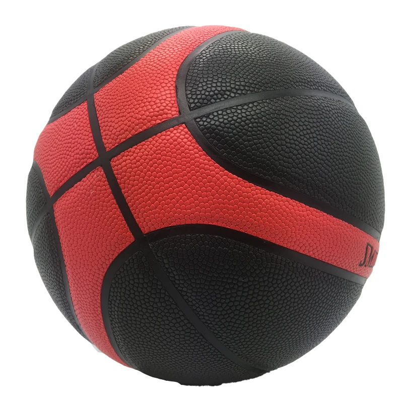 Оптовая продажа смешать красный и черный гигроскопический кожаный Баскетбол