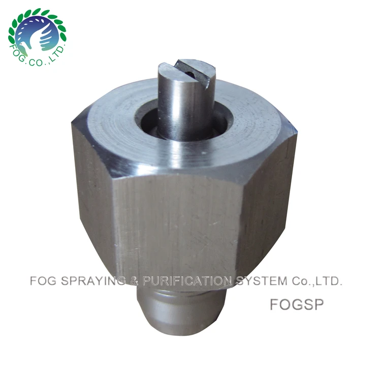 High Pressure Coolant nozzle for CNC Machines, lockable universal ball nozzle