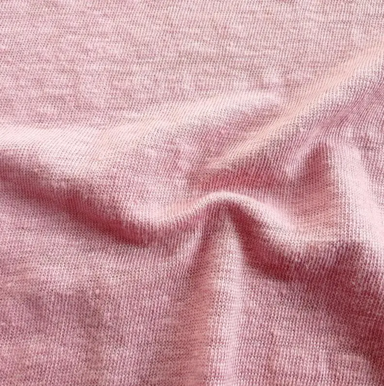 Wholesale high quality organic hemp jersey fabric for clothing