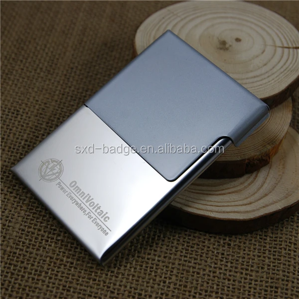 2015 hot selling China supplier low price logo diy distribuidor metal luxury business card case of gifts for business