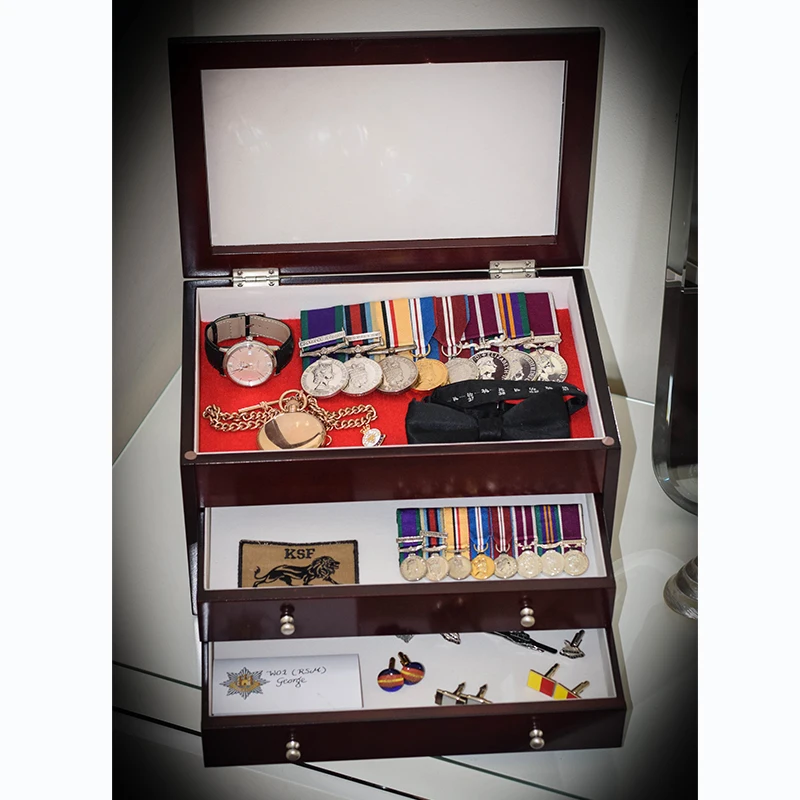 High Quality wholesale wooden boxes Wood Crafts Box packaging custom with Drawer