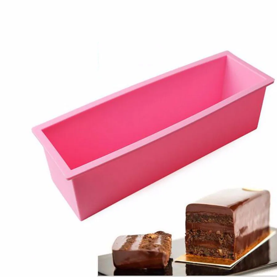 1200ml Silicone Soap Mold 3D Rectangular Cake Bread Loaf Chocolate Mold Soap Making Tools