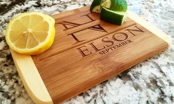
Origin large custom bamboo cutting board 