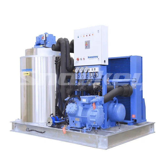 Китайская льдогенератор снежинок Snowkey с испарителем для рыбы