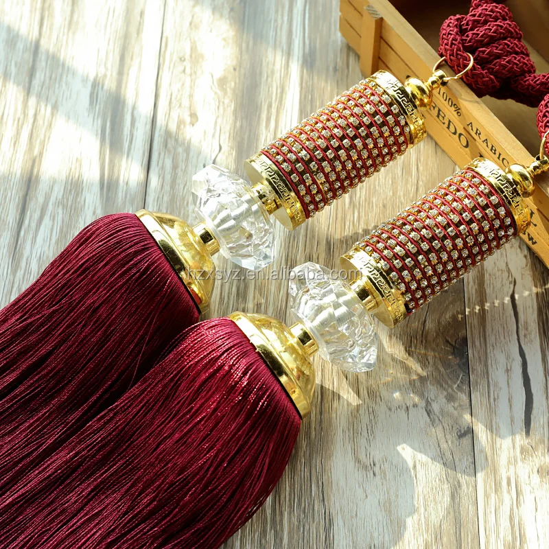 Fashion Europe style decorative polyester curtain tassel tieback