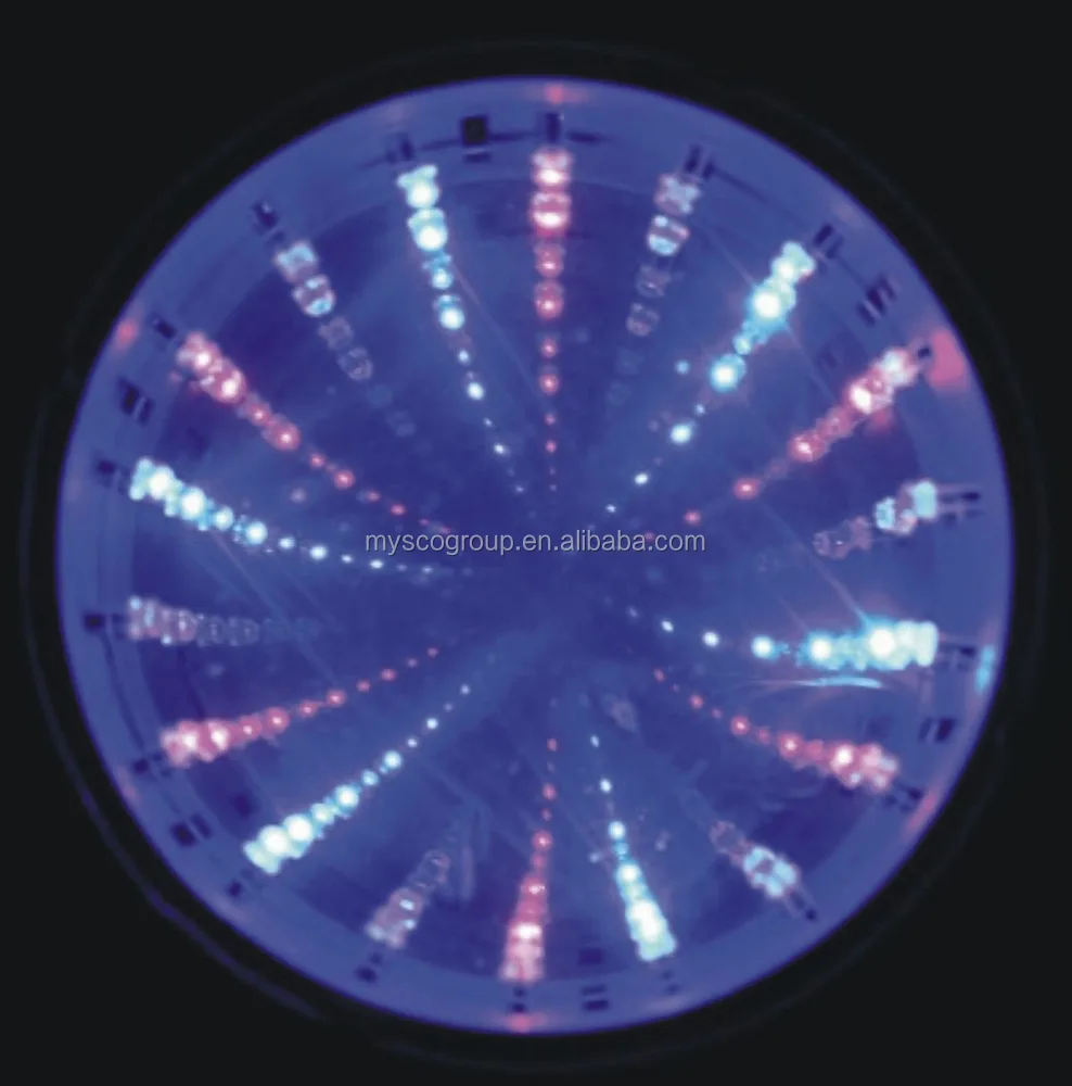 Светодиодная туннельная лампа, бесконечность, зеркальная туннельная лампа, светодиодное освещение, сенсорный декор для вечеринки