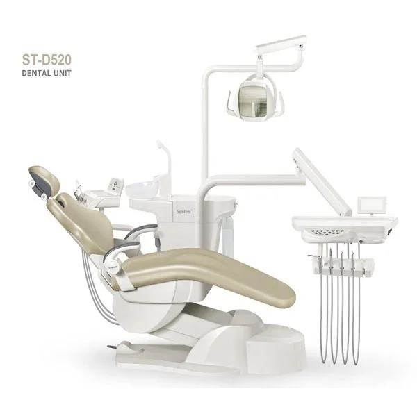 new ST-D520 Down Mounted portable Dental Chair Unit foshan Suntem  with led light