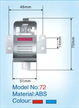 White plastic tap with modern designer in China instant water heater tap