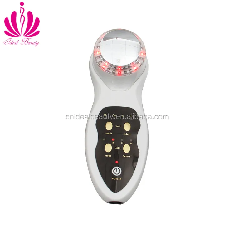 Ультразвуковой фотонный светодиодный Массажер для ухода за кожей лица против морщин (H024)
