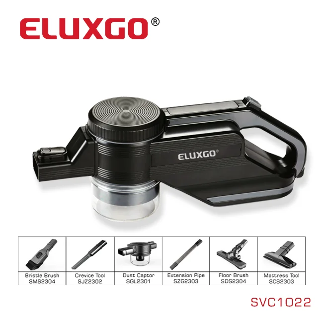 ELUXGO Low noise multifunction handheld cyclone vacuum cleaner 4 in 1with SVC1022