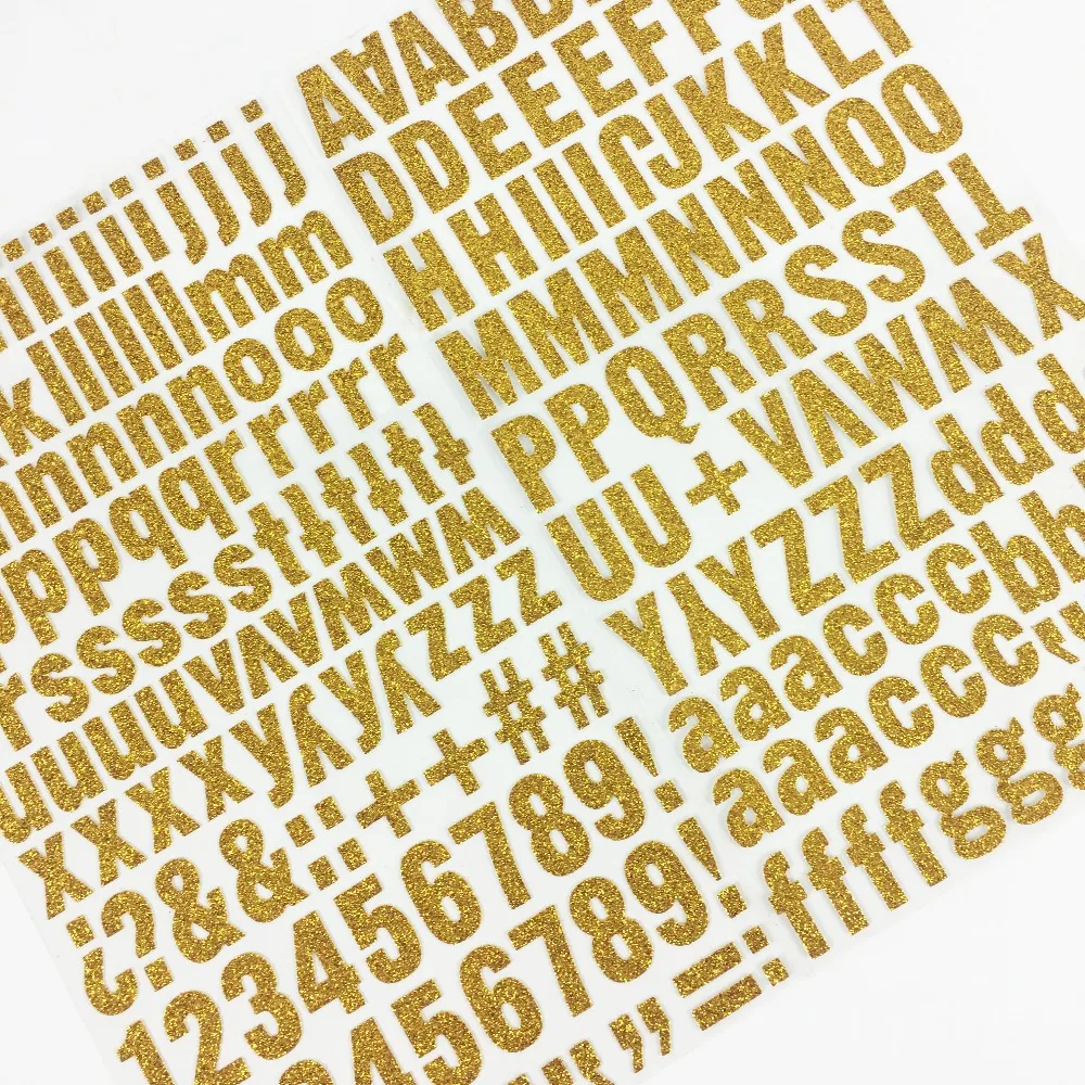 Custom Make Glitter Alphabet Letter Assorted Colors