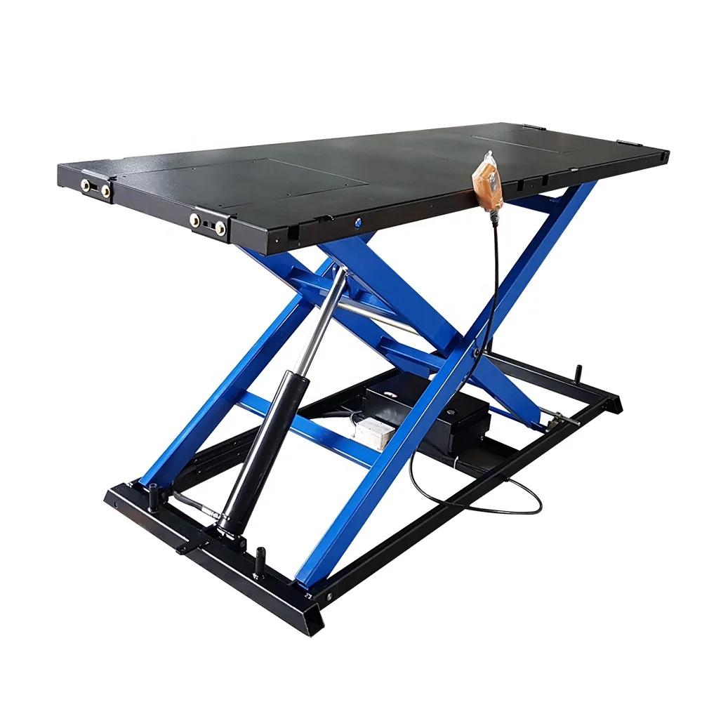 Motor electric scissor table maintenance portable Motorbike Stand Hoist Lifter