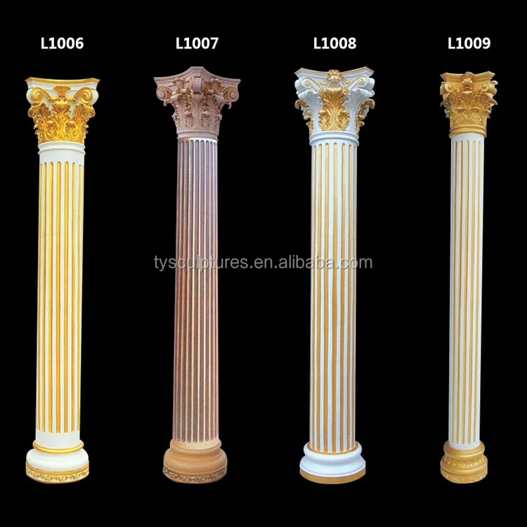 High quality Hand carved roman garden stone pillar for indoor or outdoor decoration