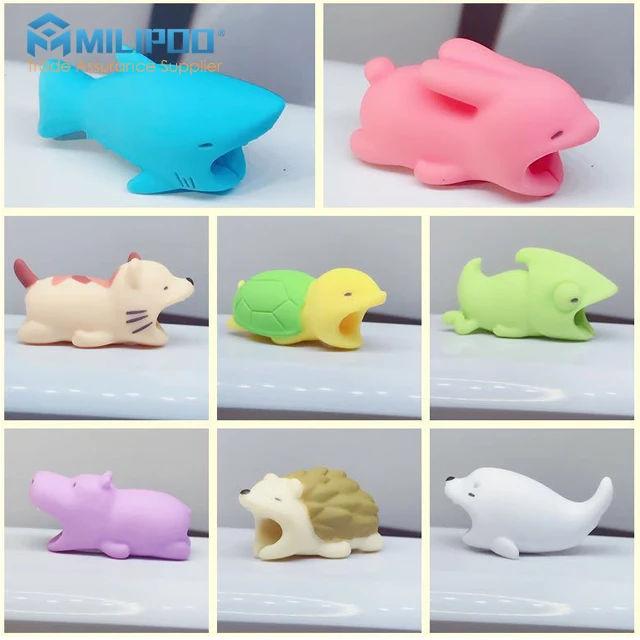 Popular Animal Cable Bite Saver USB Charger Cable Protector For iPhone Cable
