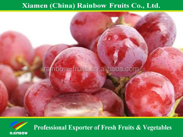 Fresh Chinese table grape red globe grape red grape to India asia market