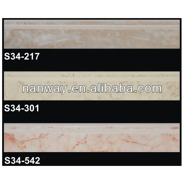 400x80mm прямой край границы фарфора красный тела плинтуса плитки