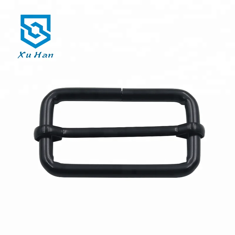 High quality metal tri-glide slider adjustable buckle for adjusting backpack and garment tapes.