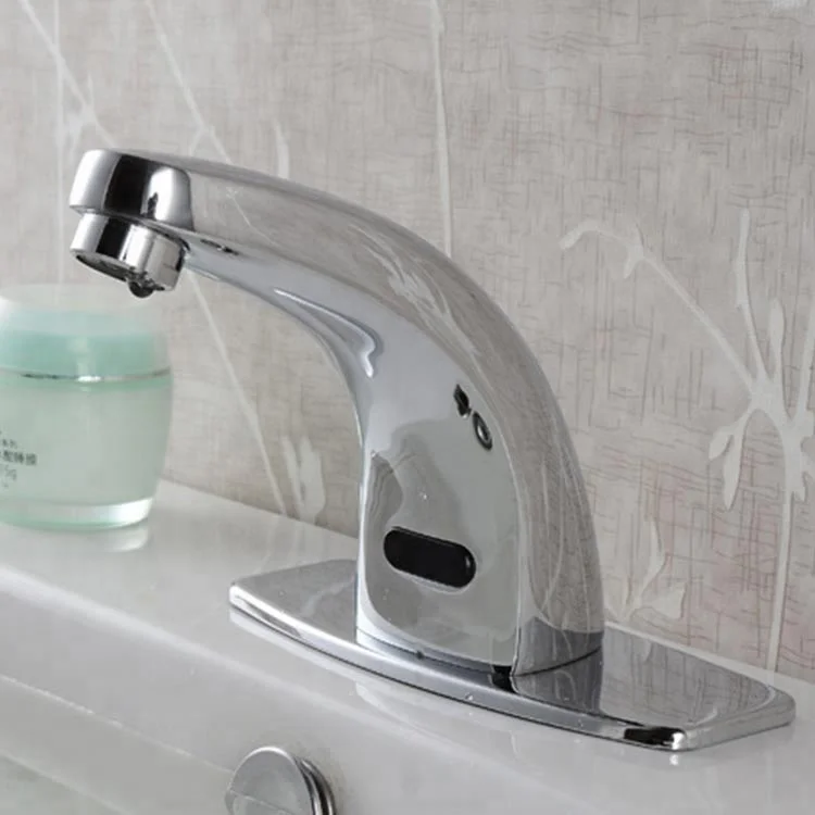 
Contemporary public toilet brass basin infrared sensor automatic faucets 