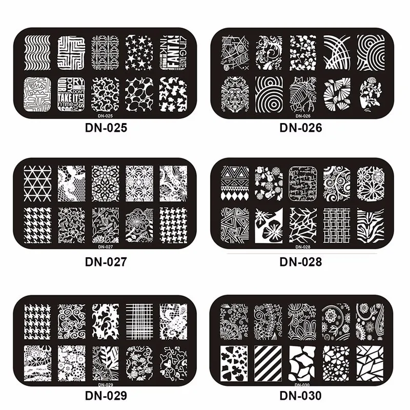 Nail Art Stamp Stamping Template Image Plates