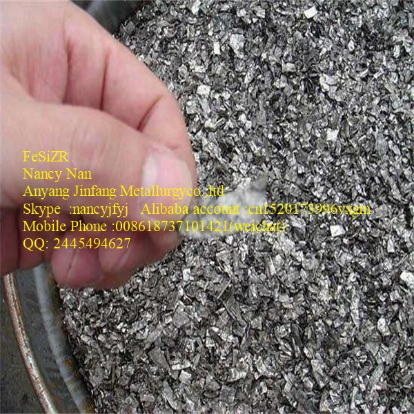 SiZr Ferro silicon zirconium Inoculant, FeSiZr alloy from AYJF NANCY NAN