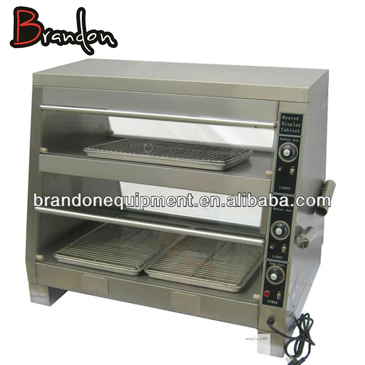 Брэндон жареная курица пищевой витрина гетры с двумя ярусами