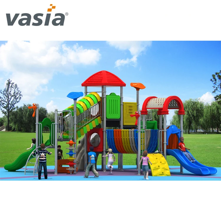 Used school  children outdoor Plastic Slide playground equipment for sale