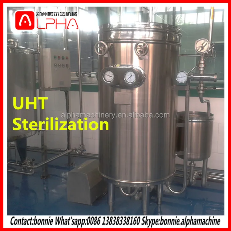Soya Milk Processing UHT Sterilizer High temperature Sterilizer Machine for Juicer
