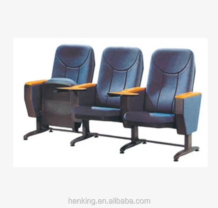Theater Furniture Interlocking School Chair VIP Fabric Cushion Stadium Chair University Lecture Hall Folding Auditorium Chair