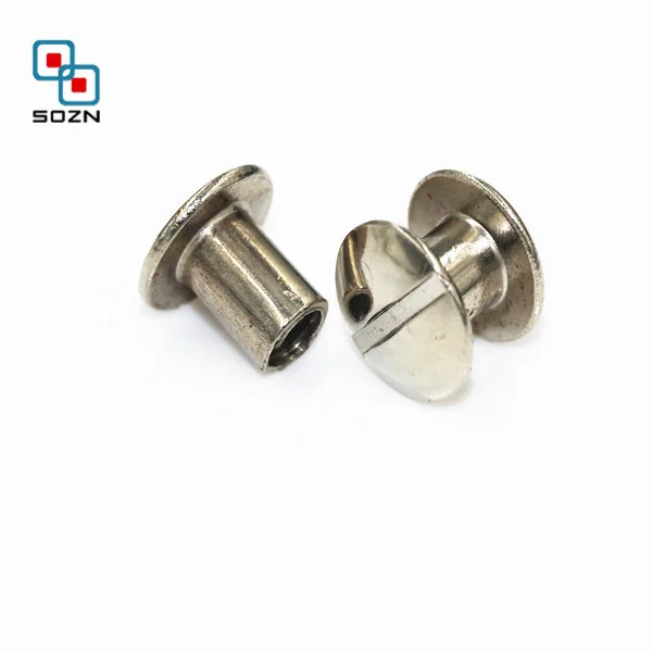 Aluminum/stainless steel /brass male female chicago screw rivet