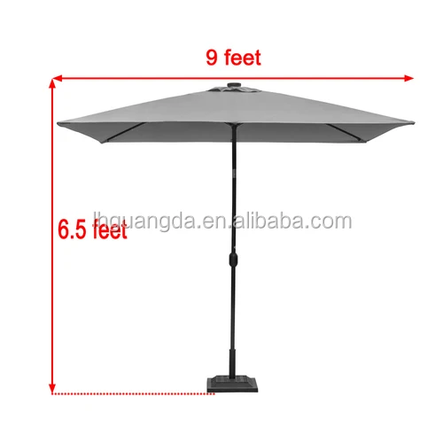 
solar light umbrella led umbrella crank umbrella 