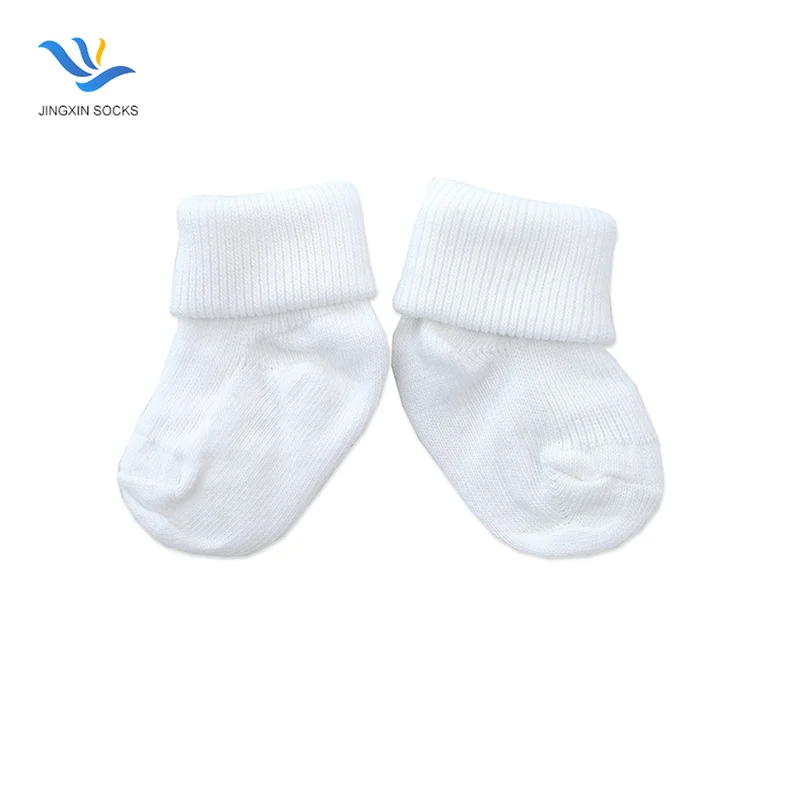 JX-II-1166 white baby socks baby cotton organic white socks
